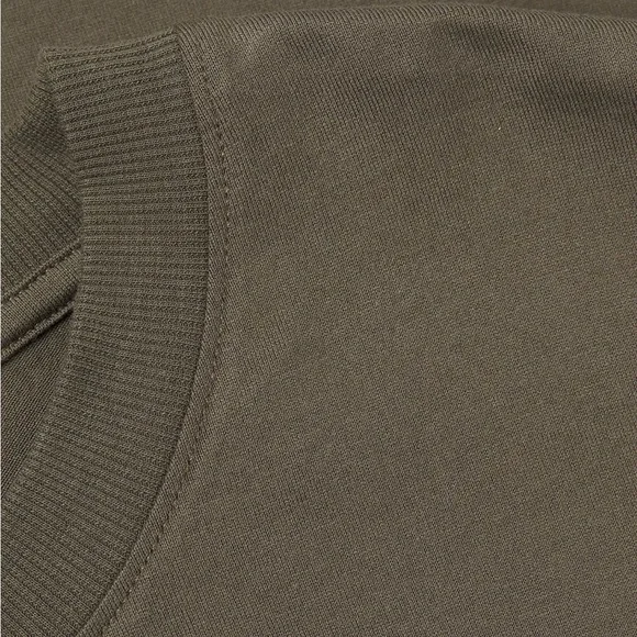 Saks Fifth Avenue Cotton Short Sleeve Crewneck Tee- Olive - Picture 4 of 7